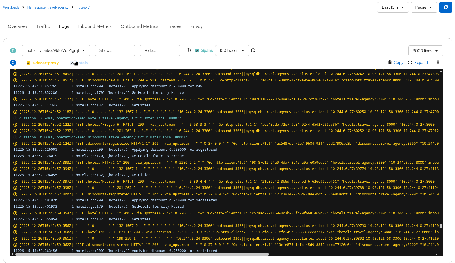 Logs with Tracing